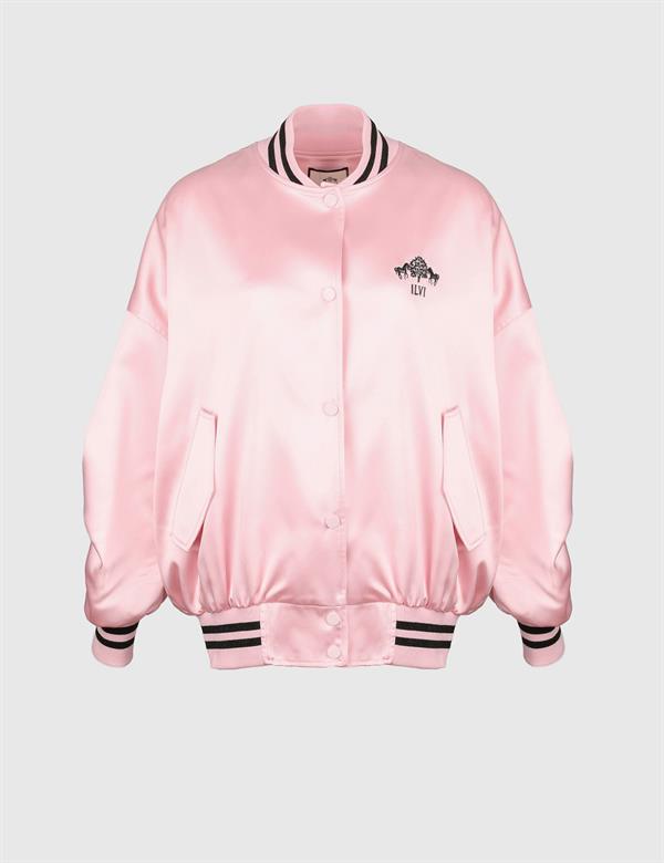 Marinda Pembe Kadın Saten Mont
