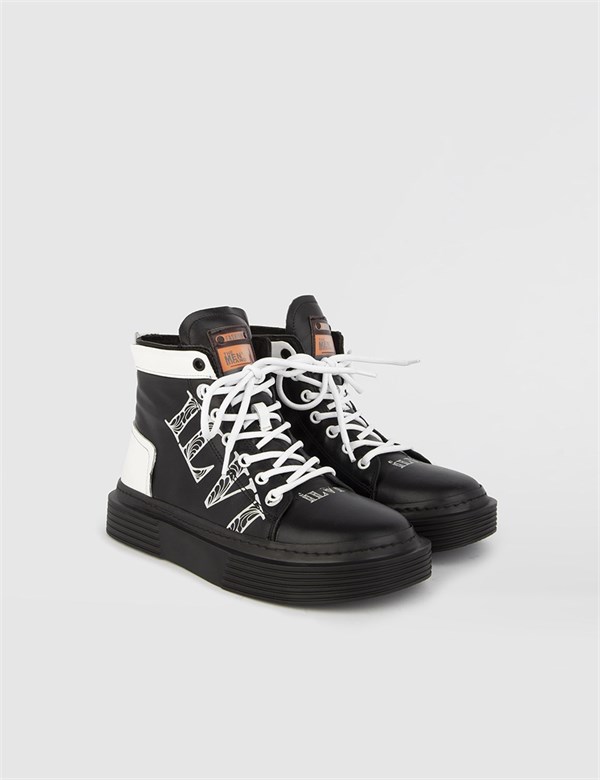 Marke Black Leather Women's Boot