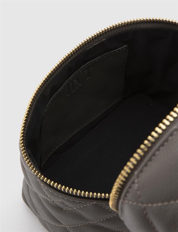 Marym Grey Leather Women's Shoulder Bag