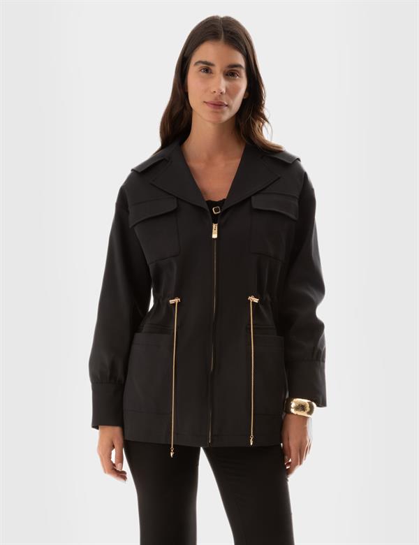 Matia Black Women's Trench Coat