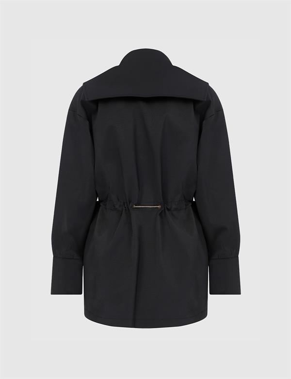 Matia Black Women's Trench Coat