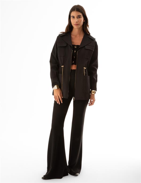 Matia Black Women's Trench Coat