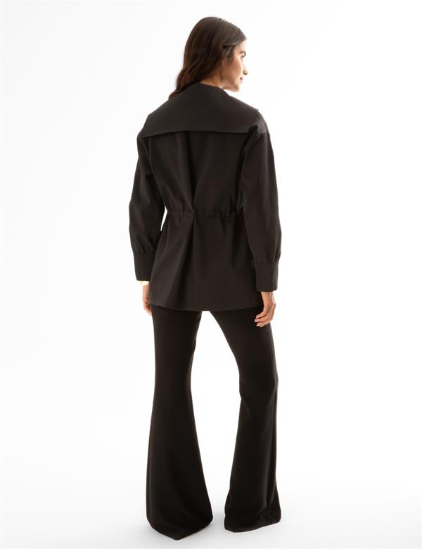 Matia Black Women's Trench Coat