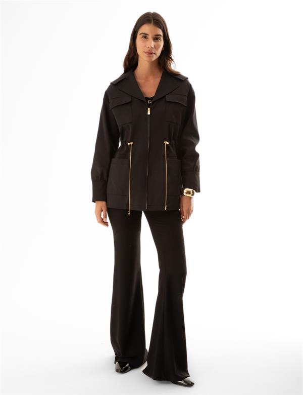 Matia Black Women's Trench Coat