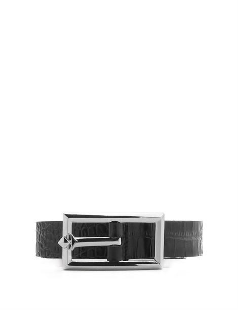 Matilda Women's Belt Black Crocodile