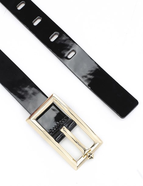 Matilda Women's Belt Black Patent Leather
