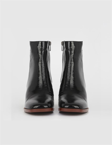Melisa Black Patent Leather Women's Boot