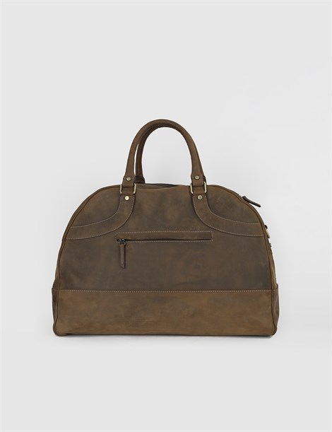 Melo Saddle Brown Leather Men's Handbag