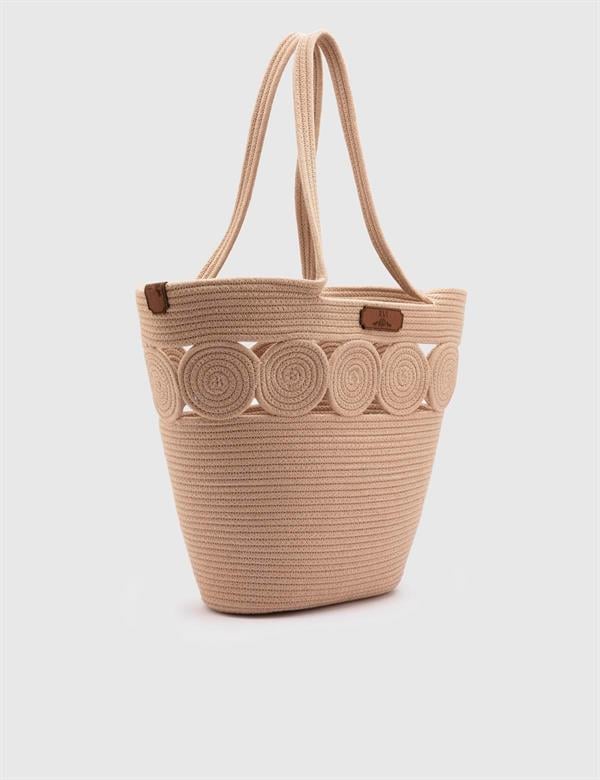 Mercy Beige Women's Beach Bag