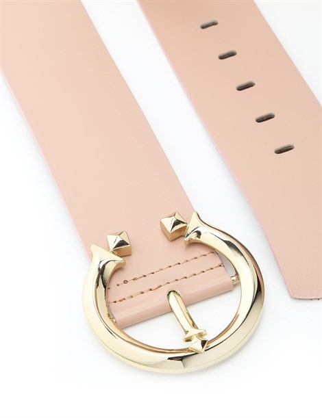 Metilda Women's Belt Powder Pink Leather