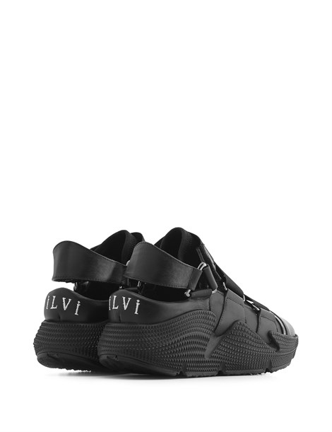 Migos Women's Sneaker Black Leather