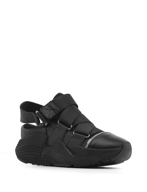 Migos Women's Sneaker Black Leather