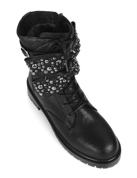 Mila Women's Boot Black Leather