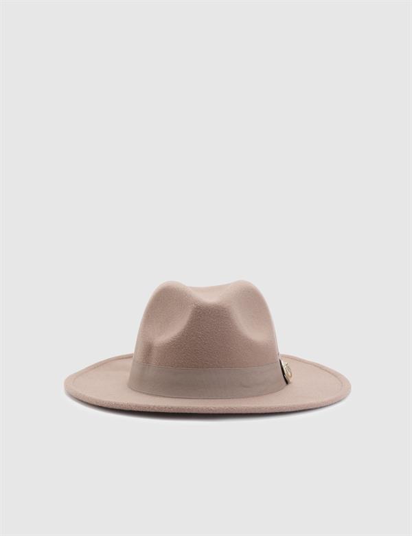 Minako Beige Cashmere Women's Hat
