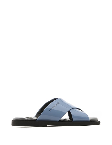 Mira Women's Slipper Blue Patent Leather
