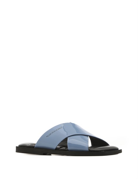 Mira Women's Slipper Blue Patent Leather