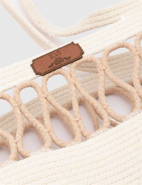 Mirella Cream Women's Beach Bag