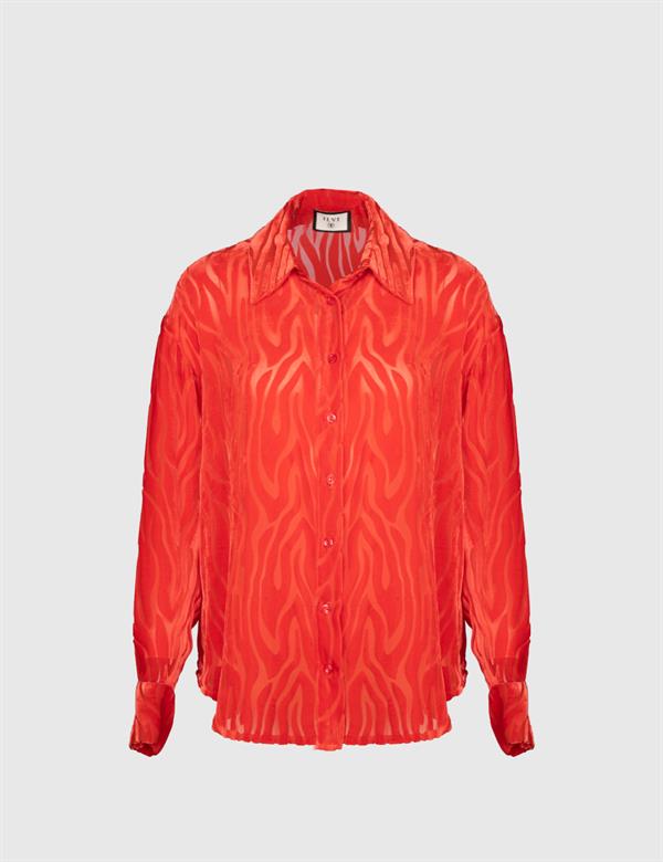 Mirthe Red Women's Shirt