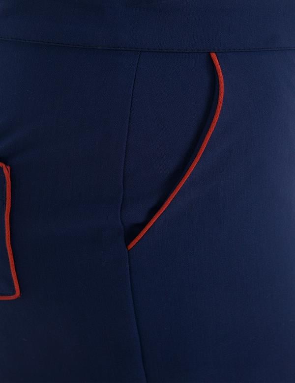 Mıshe Navy Blue Women's Trousers