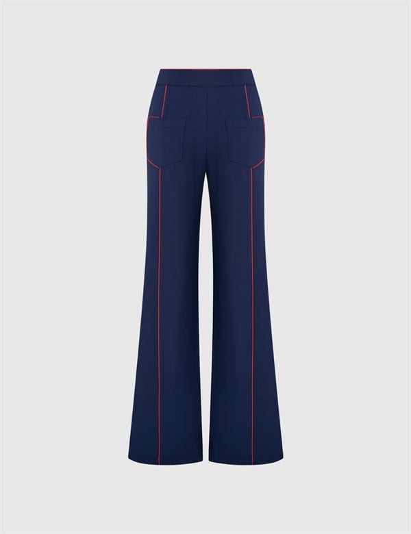 Mıshe Navy Blue Women's Trousers