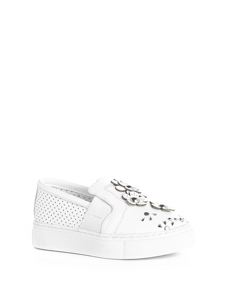 Monny Girls' Sneaker White Leather