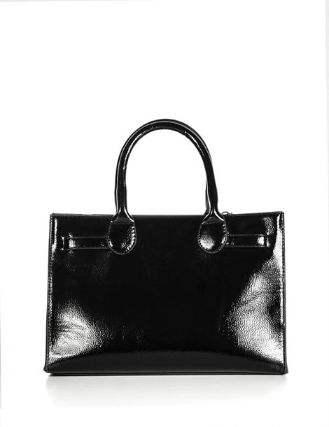 Monroe Women's Shoulder Bag Black Patent Leather