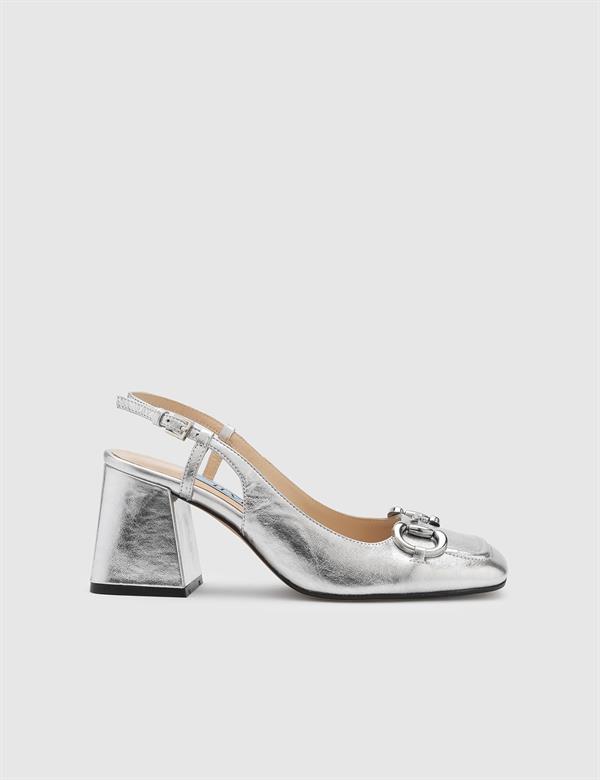 Gucci Horsebit Mid-heel Sandal in Natural | Lyst UK