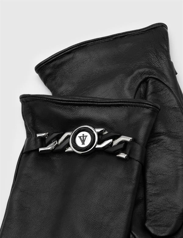 Mors Black Women's Leather Gloves
