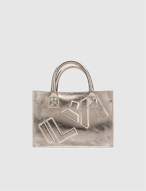Moses Gold Leather Women's Handbag