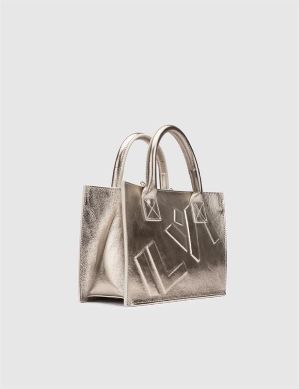Moses Gold Leather Women's Handbag