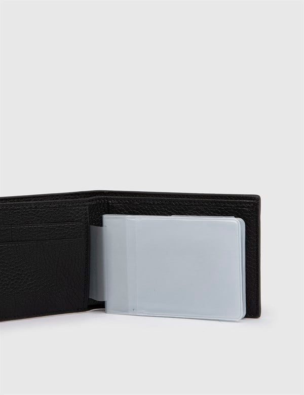 Mousa Black Floater Leather Men's Wallet