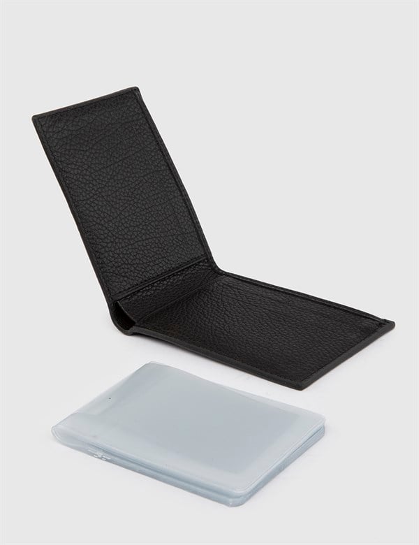 Mousa Black Floater Leather Men's Wallet