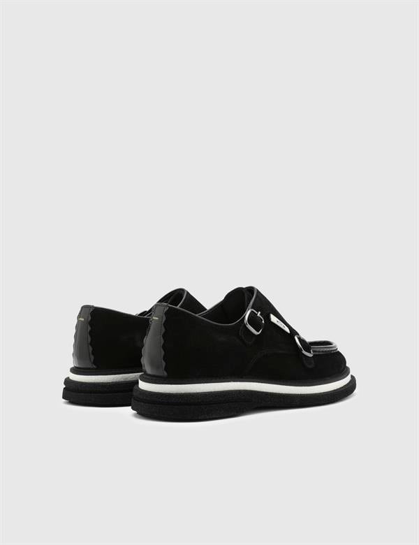 Myron Black Suede Leather Men's Loafer