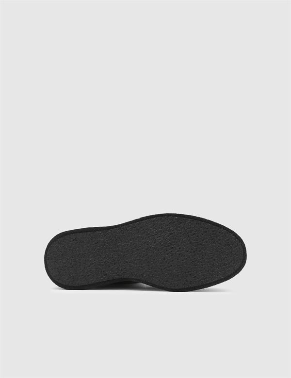 Myron Black Suede Leather Men's Loafer