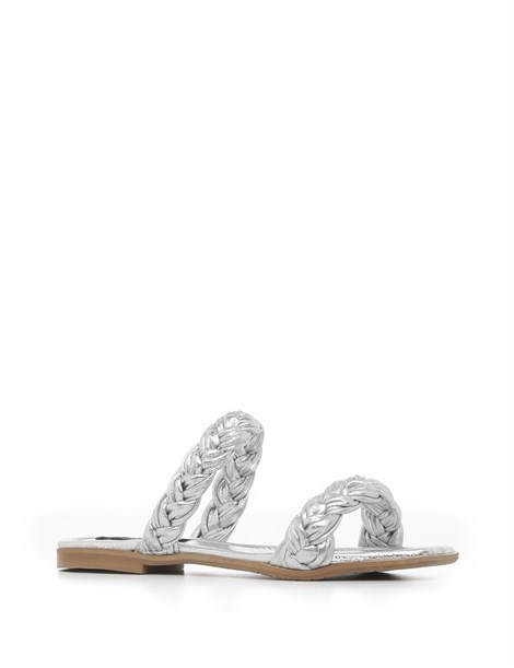 Nanol Women's Slipper Silver Leather
