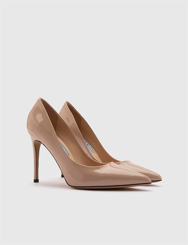 Nelli Kadın Stiletto Bej Rugan