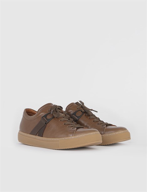 Nevada Brown Leather Men's Sneaker