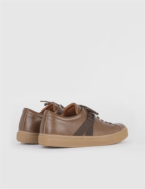 Nevada Brown Leather Men's Sneaker