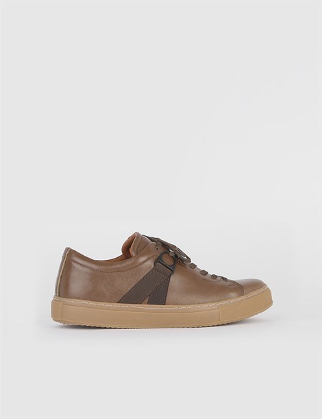 Nevada Brown Leather Men's Sneaker