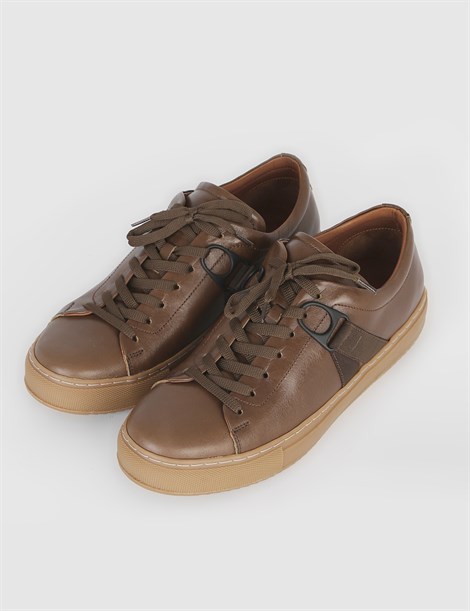 Nevada Brown Leather Men's Sneaker
