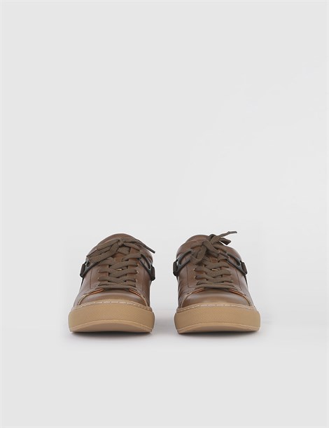 Nevada Brown Leather Men's Sneaker