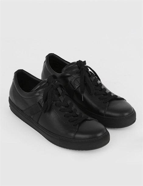 Nevada Black Leather Men's Shoe