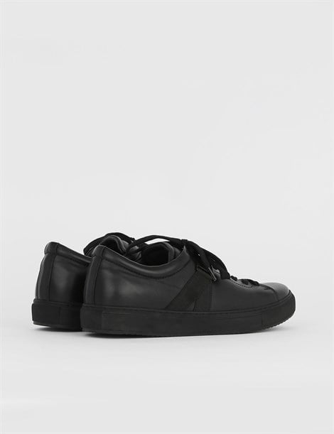 Nevada Black Leather Men's Shoe