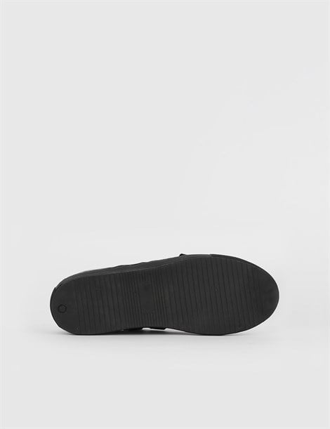Nevada Black Leather Men's Shoe