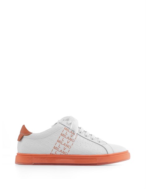 Nezz Women's Sneaker Orange Leather