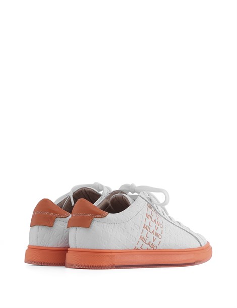 Nezz Women's Sneaker Orange Leather