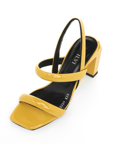 Niegro Women's Sandal Yellow Patent Leather