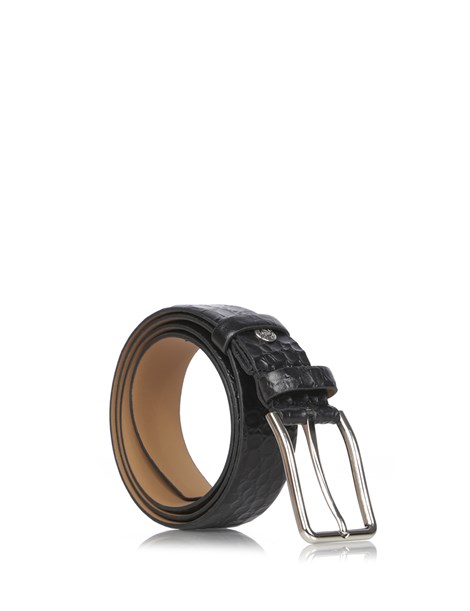Nıgız Men's Belt Black Print