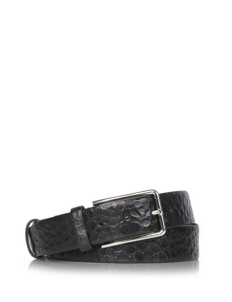 Nıgız Men's Belt Black Print