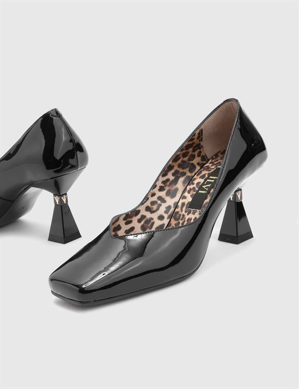 Nilda Black Patent Leather Women's Pump